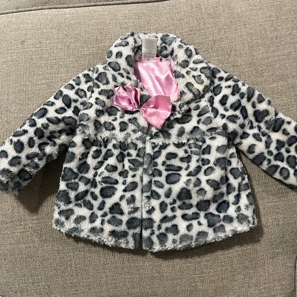 Fleece jacket, satin lined